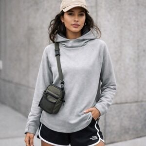 The North Face Hoodie Women's Soft Pullover Flashdry Outdoor Gorpcore Gray Large